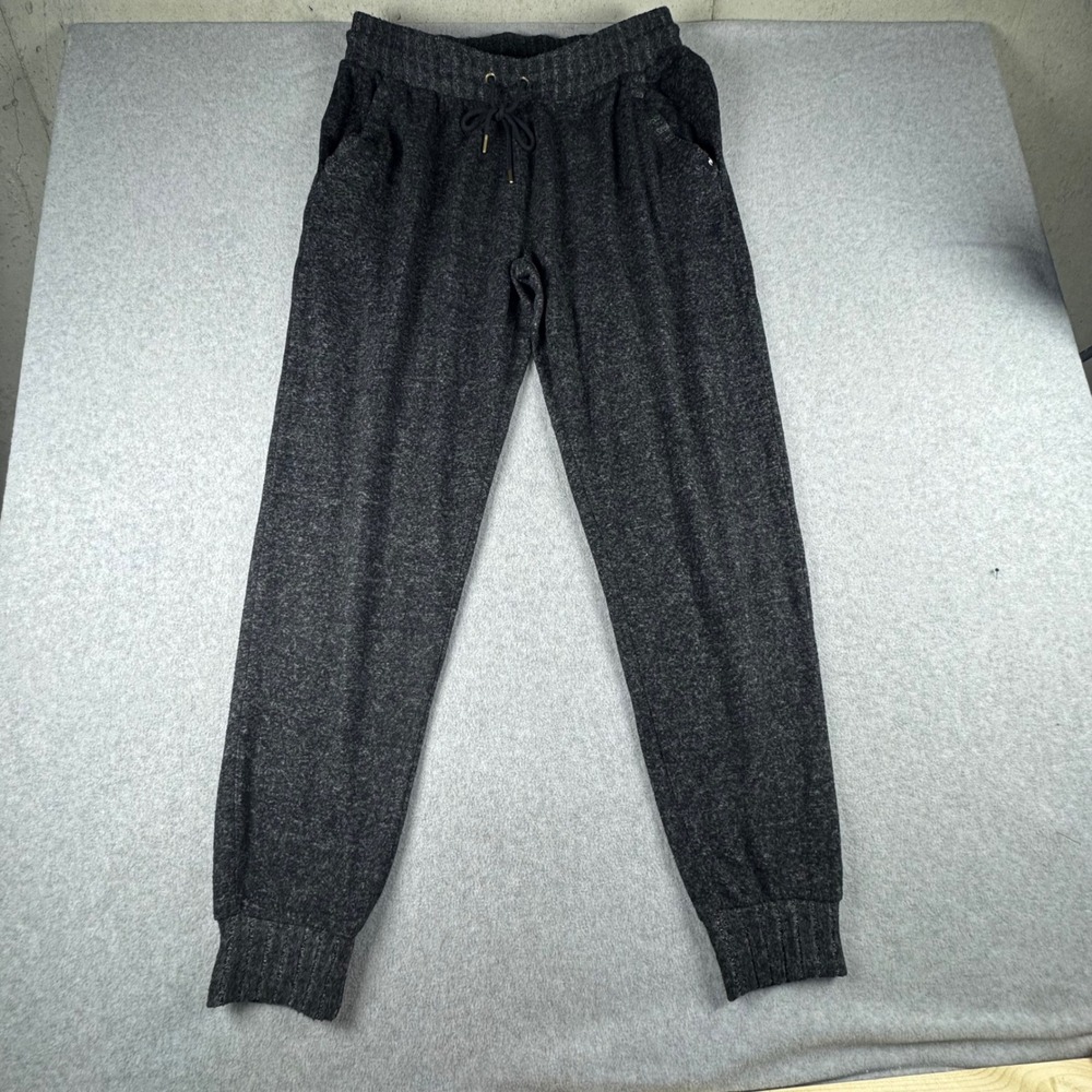 Rip Curl Mens Charcoal Gray Heather Knit Jogger Pants XL Drawstring Waist 34x32